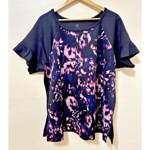 Livi Active Womans Top Size 18/20 Athleisure Workout Whimsigoth Sporty Chic